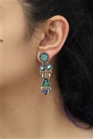 Earrings Ayala Bar Woman Emerald Reflection in Metal Alloy Cristallo R2330 - R2330